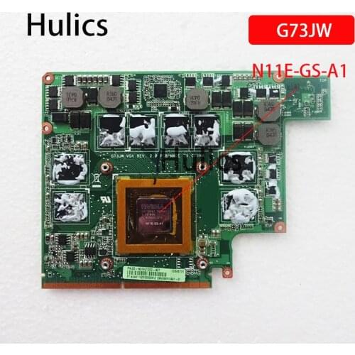 Hulics Original G73JW GTX460M N11E-GS-A1 1GB VGA graphics card board For ASUS G53JW G53SW G53SX G73SW Laptop Video Card