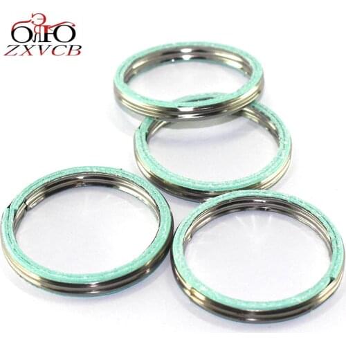 Exhaust motorcycle 4 PCS for honda CB 450 CB450 SC/T Nighthawk 1982-1986 CB450T Hawk 1982 CB500 /K1/K2 Exhaust Pipe Gasket Seal