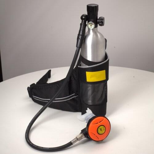 1L Diving Oxygen Tank Mini Scuba Diving Set with Pro Breather/Relief Valve/Scuba Tank / for Diving