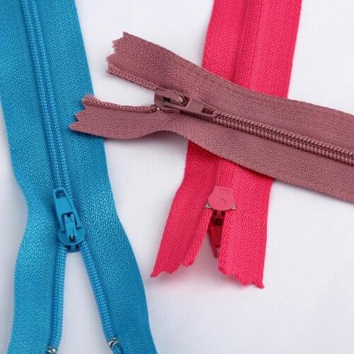 10 PCs 20cm Nylon Coil Zippers For Tailor Sewing Crafts Nylon Zippers Bulk 26 Colors