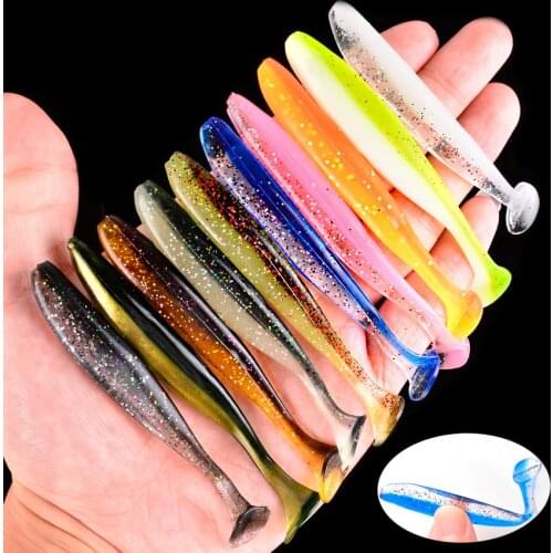 10pcs/lot Silicone Soft Lures Piece Artificial Tackle Bait 2g 4.2g Goods For Fishing Sea Fishing Pva Swimbait Wobblers