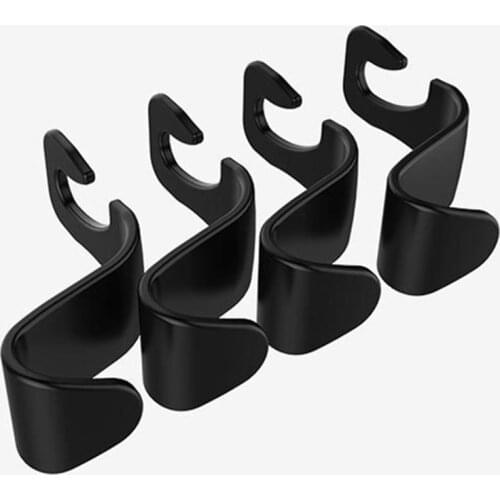 4pcs Car Rear Seat Hook Back Seat Hidden Car Seat Hanger Multi-function Storage Ornaments Car Interior Accessories