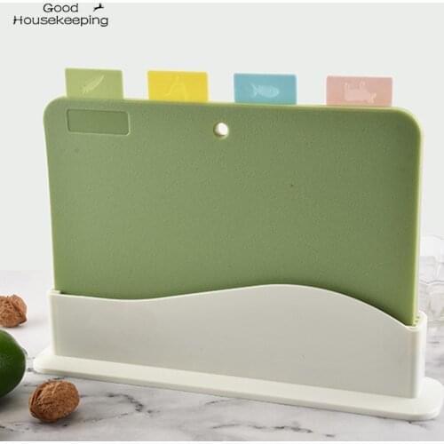 4Pcs/Set Kitchen Multifunctional Plastic Cutting Board Eco Friendly Food Grade Chopping Board Kitchen Accessories