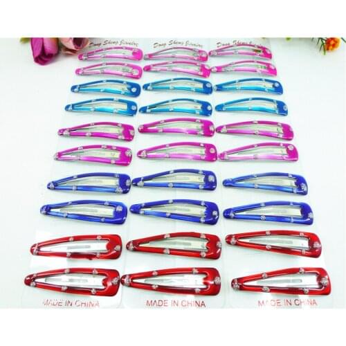 5.5cm 30pcs girl weomen lady popular Painted hairpins hair clip Boutique girls Hair Accessories Headwear FOR KIDS