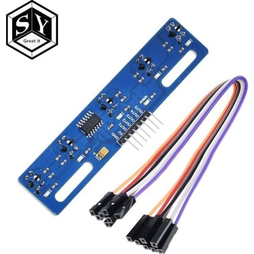 Great IT 5 channel Infrared Reflective Sensor TCRT5000 KIT 5 way/road IR Photoelectric Switch Barrier Line Track Module