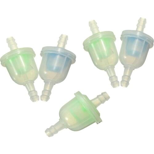 5x Plastic Fuel Filter 3mm I/D x 5.5mm O/D For Mini Dirt Moto Bikes Random Color