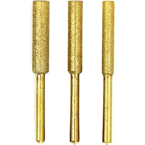 Grinding Head 5pcs Grinding Rod Durable Heads Cylinderal Head Mounted Points Grinding Bit Diamond Coated Burr Mounted
