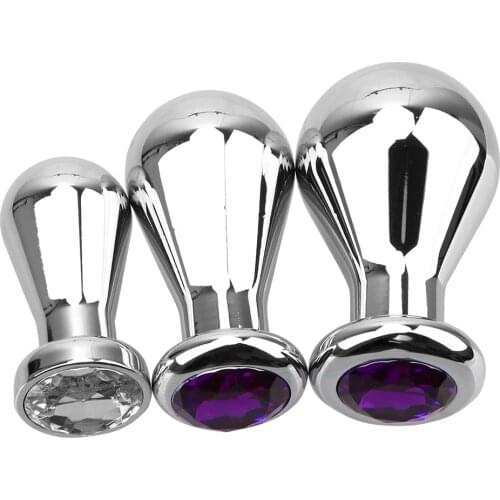 Butt Plug S/M/L Anus Dilator Adult Products Anal Beads Sex Toy Men And Women Bulbs Anal Plugs Metal