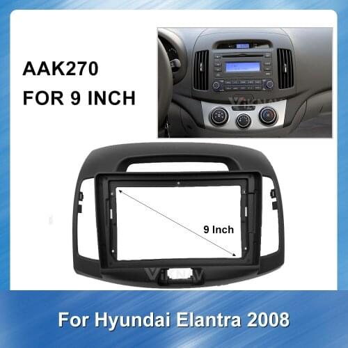FOR Hyundia old Yuedong 2008 Car Radio Fascia for DVD frame Dash Mount Kit Adapter Trim Facial Panel Frame Dashboard 2 Din