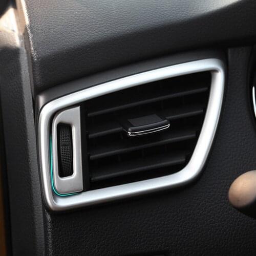 Stainless steel at the output of the regulator decorative frame for Nissan Qashqai J11 2014-2016 X-Trail, PDF T32 2013- 2015