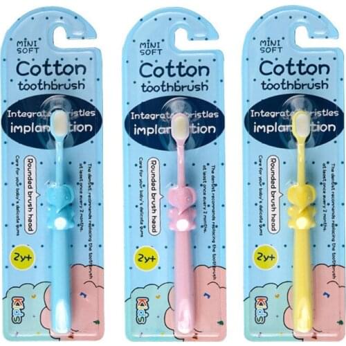 Kids Toothbrush Cartoon Training Toothbrushes Super Soft Baby Dental Care Tooth Brush Candy Color Baby Accessories