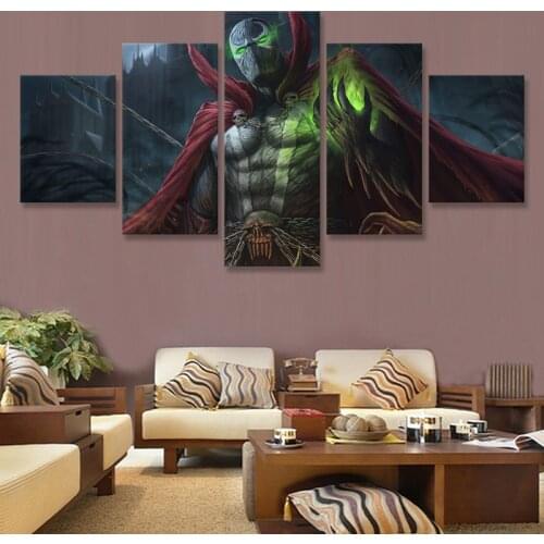 Comics Spawn Canvas Painting 5 Panel Decoration Pictures Wall Poster Paintings for Living Room on The Wall