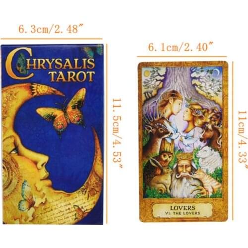 78 Cards Deck Chrysalis Tarot Full English Oracle Family Party Board Games Playing Card Toy N58B