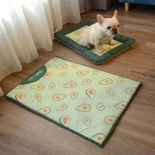 1pc Pet Mat for Dogs Summer Ice Silk Breathable Pet Bedcat House Dog Beds for Large Dogs Pets Products Pet Products Dog Kennel