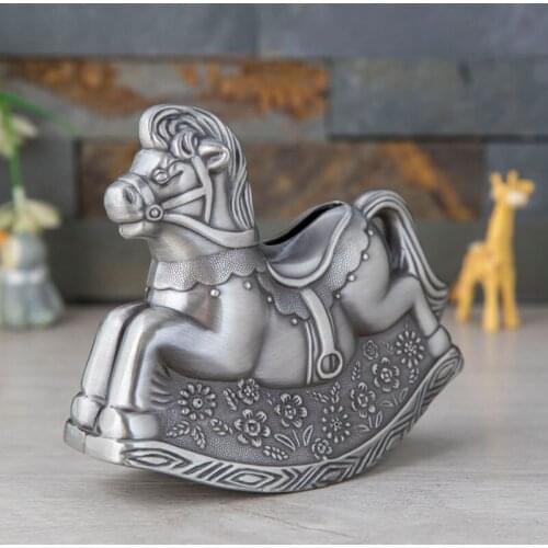 Handcrafted metal decoration of the European creative home of Troy piggy bank in zinc alloy piggy bank decoration of the