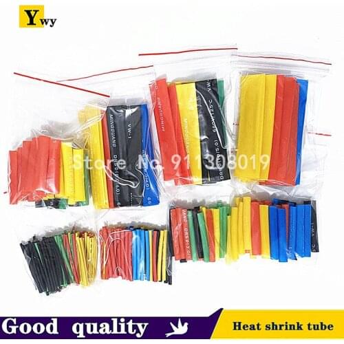 328 Pcs /127PCS Heat Shrink Tubing 5 Colors 8 Sizes Assorted Tube Wrap Sleeve Set Combo