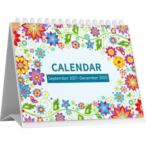 2022 New Desktop Calendar Diary Book Weekly Monthly Schedule Table Planner Yearly Agenda Organizer For School Office Supplies