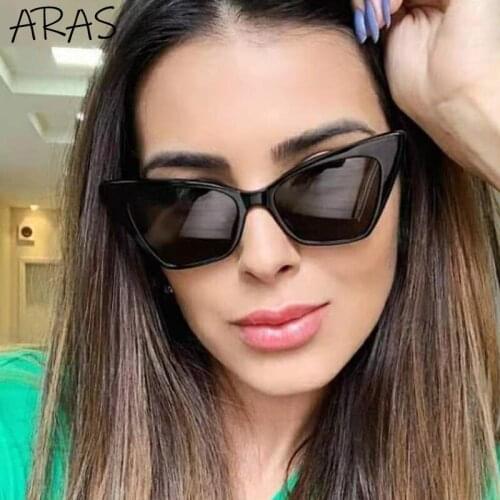 2021 Trendy Retro Cat Eye Women Sunglasses Small Square Sunglasses Female Shades Ladies Sexy Sun Glasses Luxury Brand Eyewear