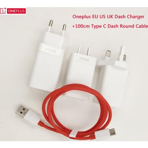 Original ONEPLUS 6 Dash charger 5V/4A EU/US/UK Fast charging 1/1.5M Type C Cable Wall Power Adapter for One plus 6 6t 5T 5 3T 3