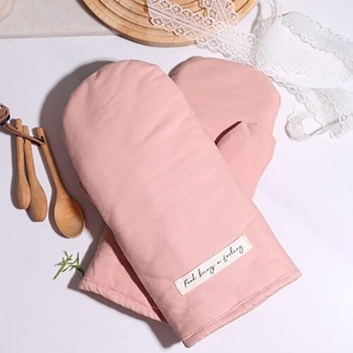 A Pair Of Household Baking Gloves Oven Microwave Oven Gloves Anti-Scald And High Temperature Resistant Gloves Home Kitchen Tool