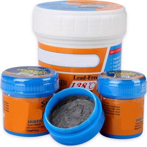 1PCS 138℃ Lead-Free Solder Tin Paste Low Temperature Melting Point Soldering Flux Welding Cream Sn42/Bi58 For PCB BGA Repair Kit