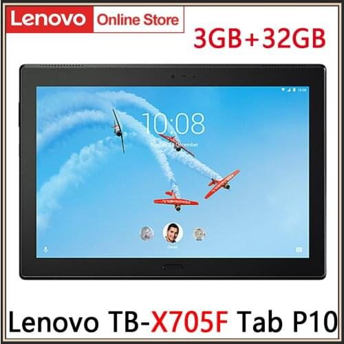Lenovo Tab P10 TB-X705F Snapdragon 450 Octa-Core 10.1 inch 1920*1200 3GB Ram 32GB Rom Android 8 WiFI Tablet PC Android Tablet