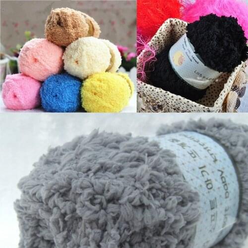 Chunky Faux Fur Cashmer Yarn Baby Knitting Wool Yarn Thick Yarn Fiber Yarn Hand Knitting Wool Crochet Yarn for DIY Sweater