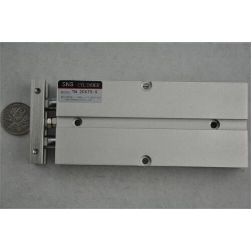SNS TN20 * 75-S M5"with magnetic reed Airtac type twin rod guide dual shaft acting guide air pneumatic cylinder