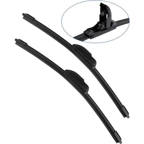 Wiper 1Pc Universal Front Hybrid Wiper Blade 14" 16" 17" 18" 19" 20" 21" 22" 24" 26" U / J Type Hook Windscreen Wipers