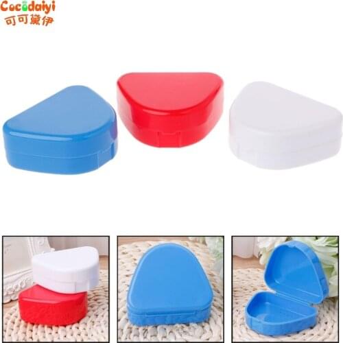 Dental Tray Box Orthodontic Retainer Plastic Partial Denture Storage Box Dental Tools Teeth Care Storage Case Nov