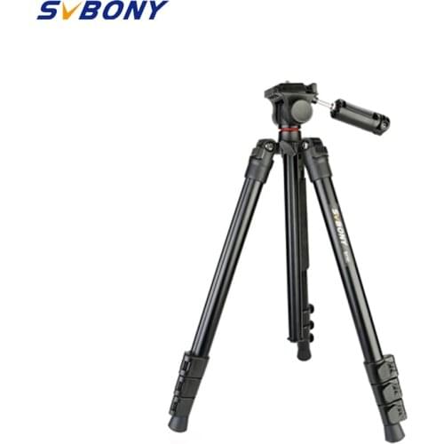 SVBONY Tripod SV107 Portable Travel Aluminium Camera Tripod Accessories Stand with Pan Head for Dslr Camera , Record Live