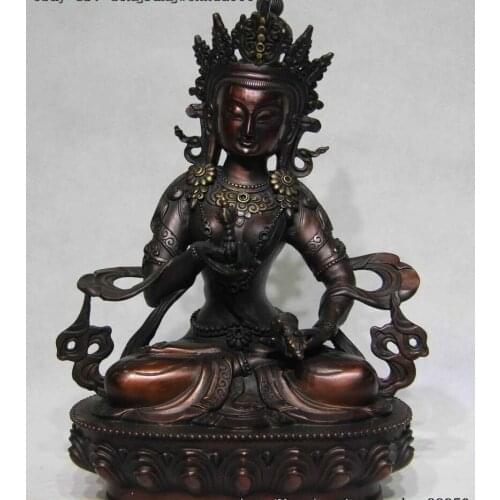 Tibet Bronze Copper Bodhisattva Vajrasattva Vajradhara Kwan-yin Buddha Statue