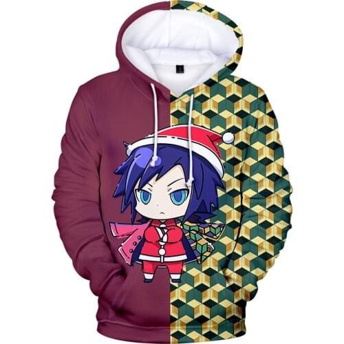 New Demon Slayer Hot Fashion Hoodies Streetwear Pullover Sweatshirt Men Autumn Winter Hip Hop Hoodie Pullover