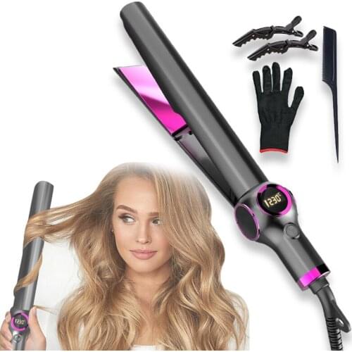 New 2 In 1 Hair Straightener and Curler Curling Iron for All Hair Types Tourmaline Ceramic Twisted Flat Iron for Hair Styling