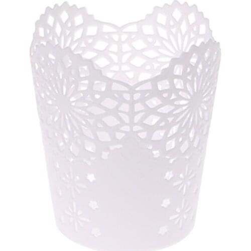 High Quality Hollow Flower Brush Storage Pen Pencil Pot Holder Container Desk Organizer Gift Feb7