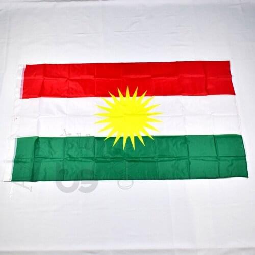 Kurdish 90*150cm flag Banner 3x5 Foot Hanging National flag Home Decoration flag