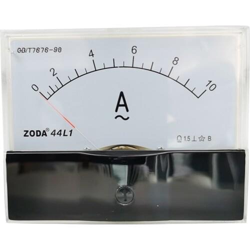 1PC 44L1-A 5A 10A 20A 30A 50A AC Direct Analog Meter Panel AMP Current Ammeter Gauge Pointer Ammeter 100*80MM Amperimetro AC