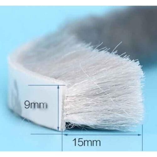 10m 9mm x 15mm door window weather wind seal brush self adhesive weather strip