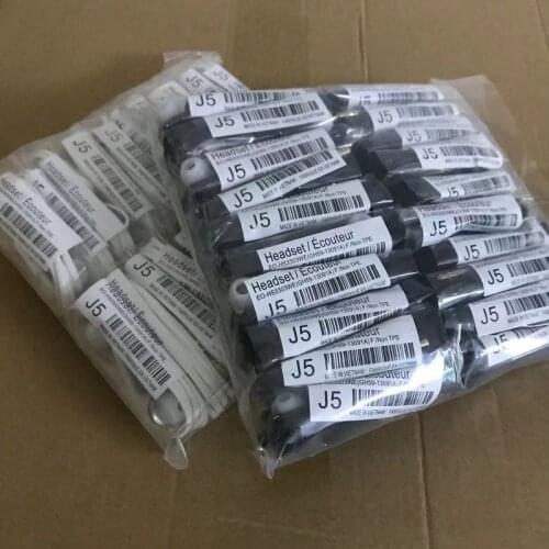 10pcs/lot AAAA J5 Headsets In-ear Earphones Headphones Hands-free with Mic For Samsung HTC Xiaomi Phones