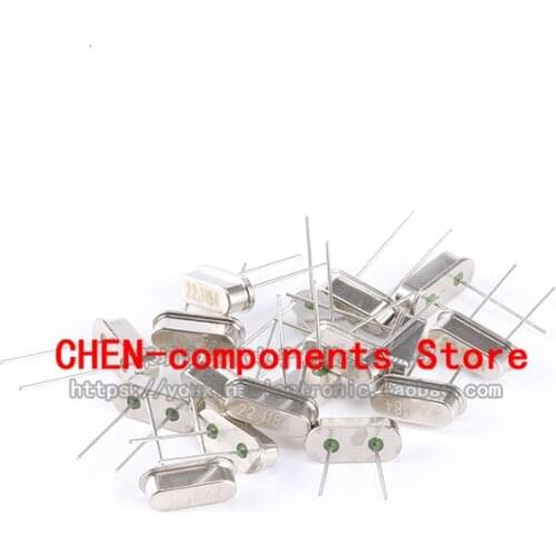 10pcs crystal (22.1184MHz) 49S passive crystal oscillator 22.1184M