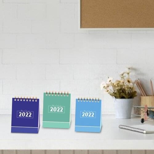 2021 2022 Simple Green Blue Purple Desktop Calendar Daily Weekly Monthly Schedule Table Planner Yearly Agenda Organizer Office