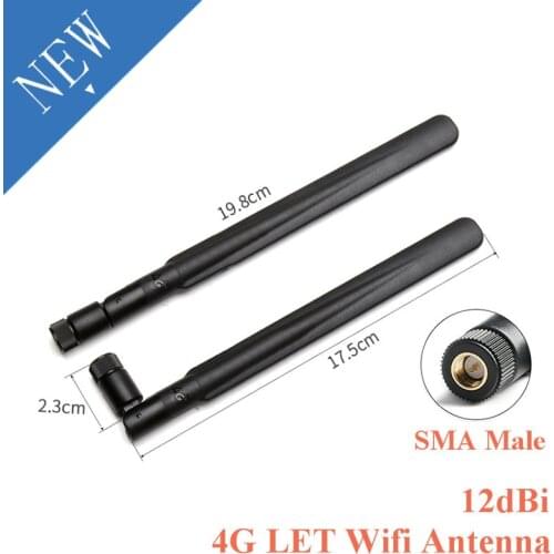 4G LET Wifi Antenna 12dBi High Gain SMA Male Omnidirectional Antenna Router 700-2700MHz Modem for 3G 4G GSM GPRS