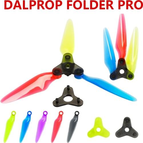 6Pairs 12Pairs DALPROP Fold 5.1x4.75 5.1inch Foldable Freestyle 3-Blade Propeller for RC Drone FPV Racing XL5 SL5 Upgraded