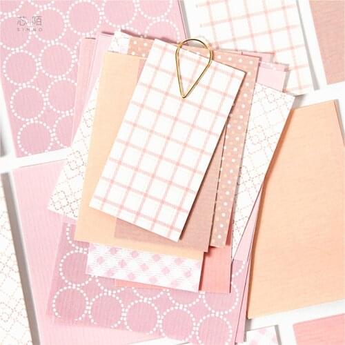 60pcs Grid Label series Material Paper Note Paper DIY Retro Junk Journal Planner Craft Paper Scrapbooking Decorative Craft Album