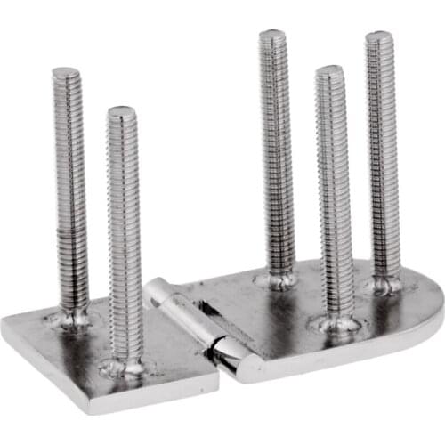 76mm x 40mm 316 Stainless Steel Precision Casting Boat Yacht Marine Hinge Screw Hardware Fittings