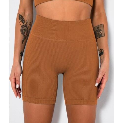 Seamless high Waist shorts Push Up Sport Women Fitness Running Pants Energy Seamless Leggings Gym Girl Tight Short Pants