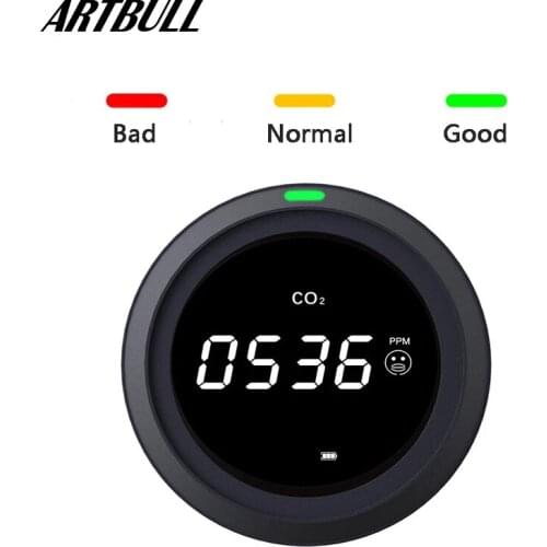 ARTBULL Digital CO2 Sensor PPM Meters Carbon dioxide Gas tester temperature humidity meter