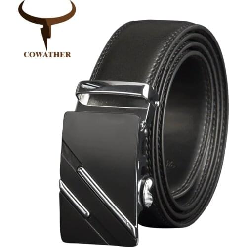 Кожаные ремни для мужчин COWATHER China At AliExpress