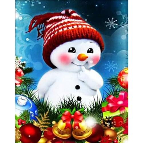 Diy 5D Diamond Painting Santa Claus Gift Cross Stitch Kits Snowman Drill Full Laid Diamond Embroidery Christmas Home Decora