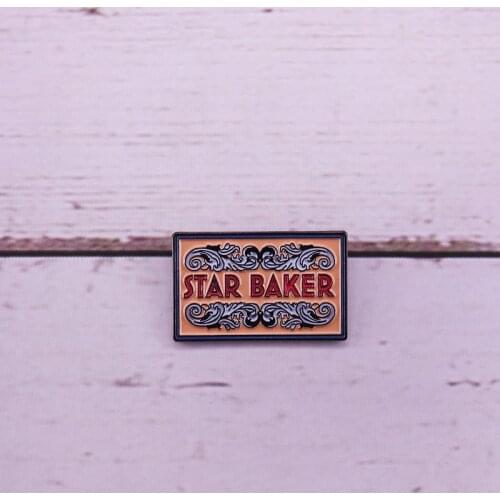 Star baker enamel pin Great British Bake Off show fans brooch